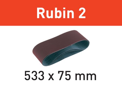 Schleifband L533X 75-P80 RU2/10 Rubin 2