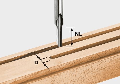 Nutfräser HS S8 D 4/15