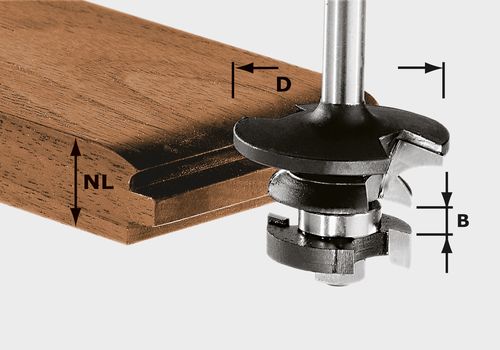 Konterprofilfräser Feder HW S8 D43/21 A/KL