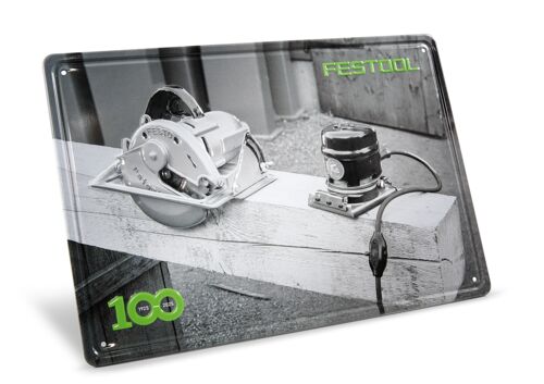 100 Jahre Blechschild Retro Maschinen MES-FT1 100Y