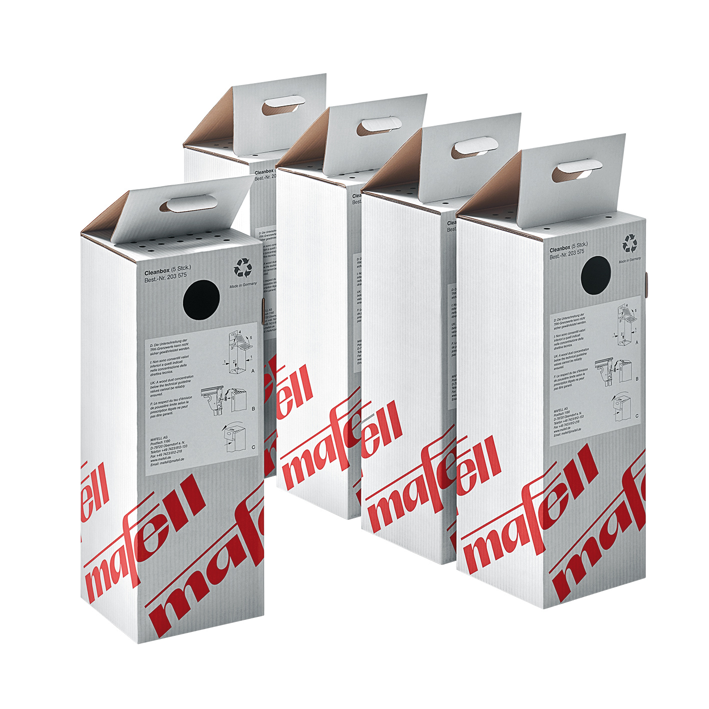 Spänesammelsystem Cleanbox, 5 Stück
