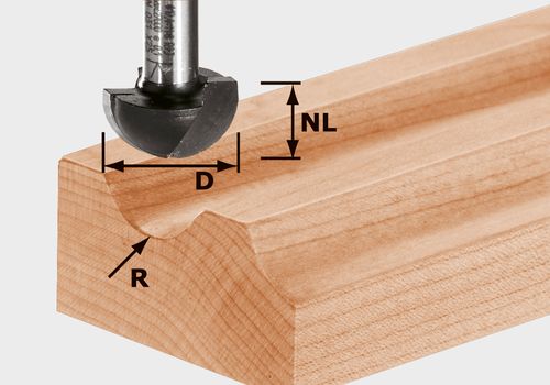 Hohlkehlfräser HW S8 R6,35