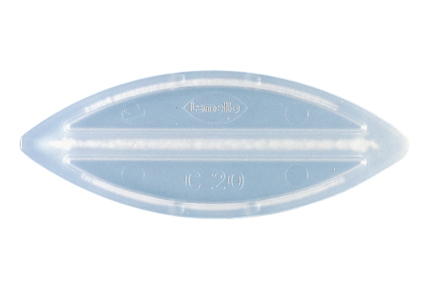 C20 transparente Lamelle, 250 Stück