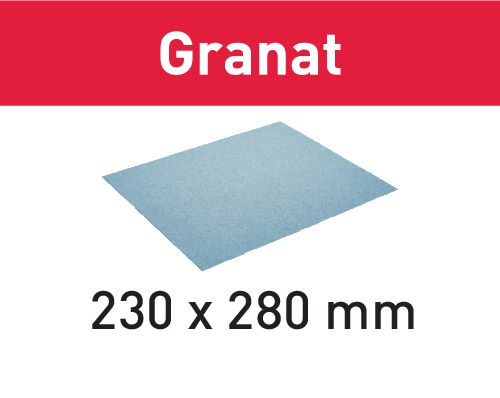 Schleifpapier 230x280 P400 GR/10 Granat