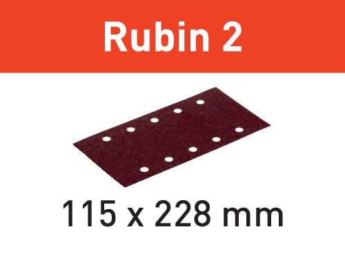 Schleifstreifen STF 115X228 P180 RU2/50 Rubin 2